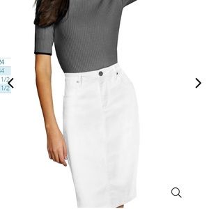 Lexi jeans white denim pencil skirt NWT size 8
